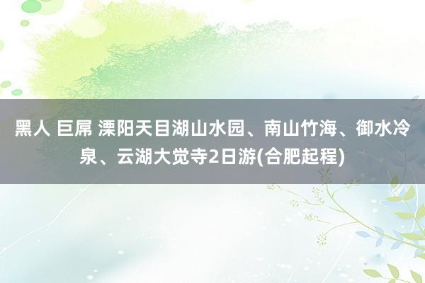 黑人 巨屌 溧阳天目湖山水园、南山竹海、御水冷泉、云湖大觉寺2日游(合肥起程)